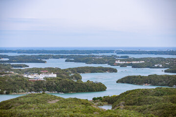 三重県志摩市　横山展望台からの伊勢志摩の風景