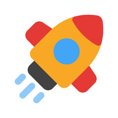 rocket flat icon