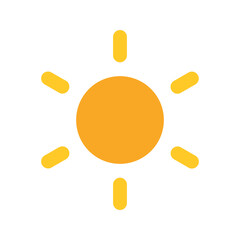 sun flat icon