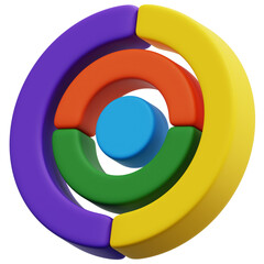 3D Multi Layer Circular Infographic Icon