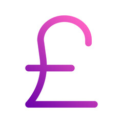 pound gradient icon