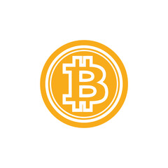 logo Bitcoin icon vector illustration
