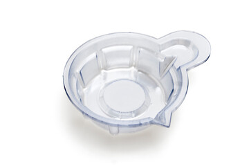 Disposable Medical Urine Cup for Specimen Collection Isolated on White Background