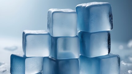 Cold and Refreshing Ice Texture for Beverage Marketing