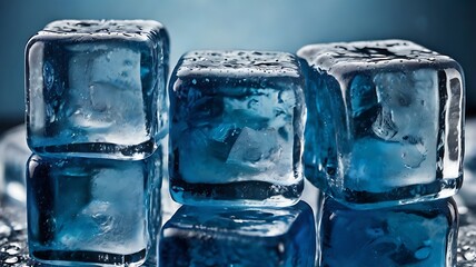 Chilled Ice Background for Cold Drink Ads