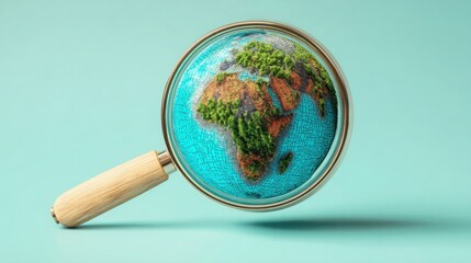 Abstract representation of a globe with wooden handle symbolizing climate risk assessment tool for global awareness