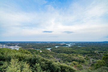 三重県志摩市　横山展望台からの伊勢志摩の風景