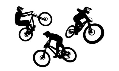 Fototapeta premium downhill silhouette.eps