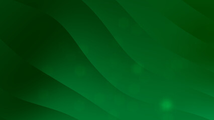 Emerald green background dark green abstract wavy lines flow seamlessly. © MozartMongi