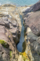 三重県熊野市　鬼ヶ城の風景