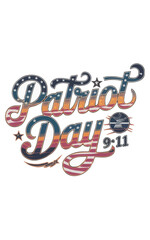 Naklejka premium Patriot Day vector typography t-shirt design