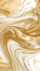 Fototapeta premium Abstract liquid marble texture, gold and white swirling patterns, luxury brand aesthetic 