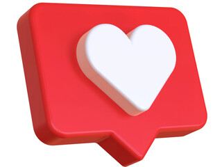 Red heart icon on white background symbolizing love, romance, and Valentine's Day celebration