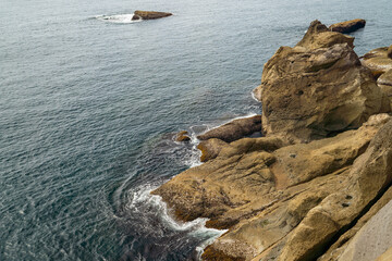 三重県熊野市　鬼ヶ城の風景