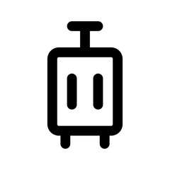 suitcase line icon