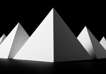Minimal 3D Pyramids on Dark Surface
