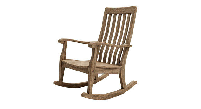 Rustic wooden rocking chair furniture outdoor porch patio rocker seat comfort relaxation design style