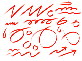 hand drawn vector illustration 선 기호 화살표 방향 체크 파워포인트 도형 방향 © 유리 허