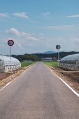 日本の農村の風景
