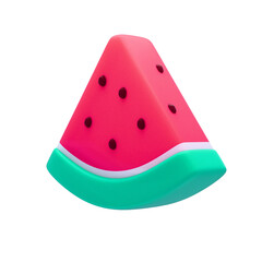 夏の3Dイラスト　スイカ