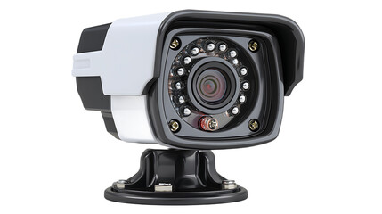Gray And Black Security Camera System Monitoring Equipment On Transparent Background