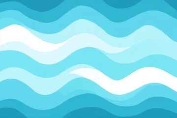 Fototapeta premium Abstract wavy blue and white background