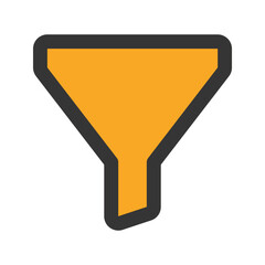 filter outline fill icon