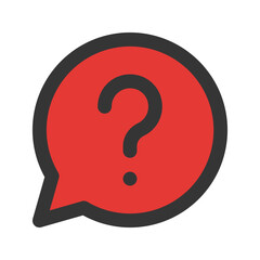 question outline fill icon