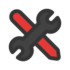 Obraz premium skills outline fill icon