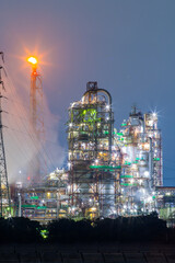 三重県四日市市　四日市コンビナートの風景