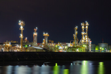 三重県四日市市　四日市コンビナートの風景