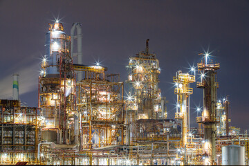 三重県四日市市　四日市コンビナートの風景