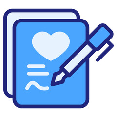 contract blue style icon