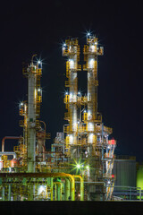 三重県四日市市　四日市コンビナートの風景