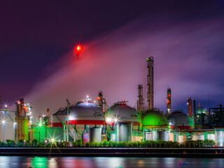 三重県四日市市　四日市コンビナートの風景