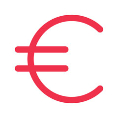 euro outline fill icon