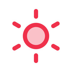 sun outline fill icon