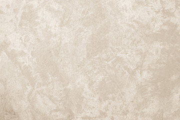 Colour old concrete wall texture background. Close up retro plain cream color cement wall...