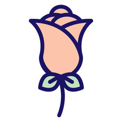 rose color style icon
