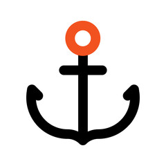 anchor outline color icon