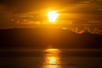 夏の奄美大島の朝の風景。