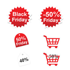 Black Friday Sale Icon Collection Set