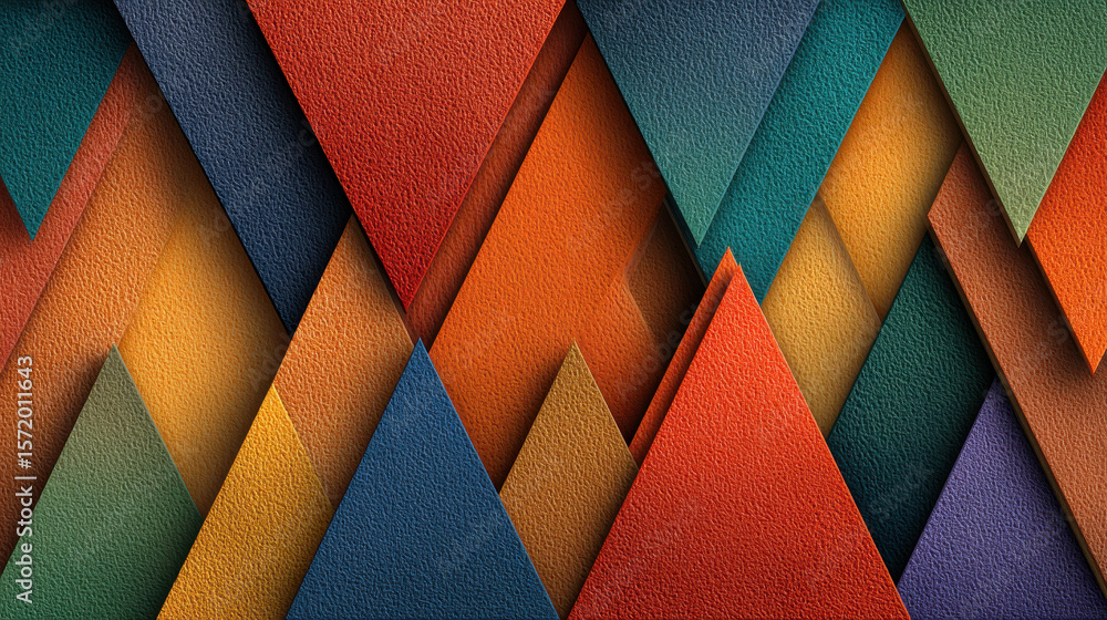 Poster abstract triangle background - textured geometric design