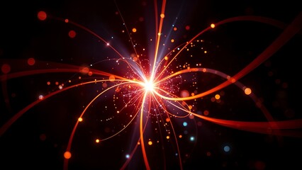 Bright, colorful fireworks explode like sparkling stars in the night sky, a magical celebration perfect for holidays or a New Year's party