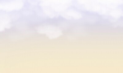 Gradient Pastel White Png Cloud Background