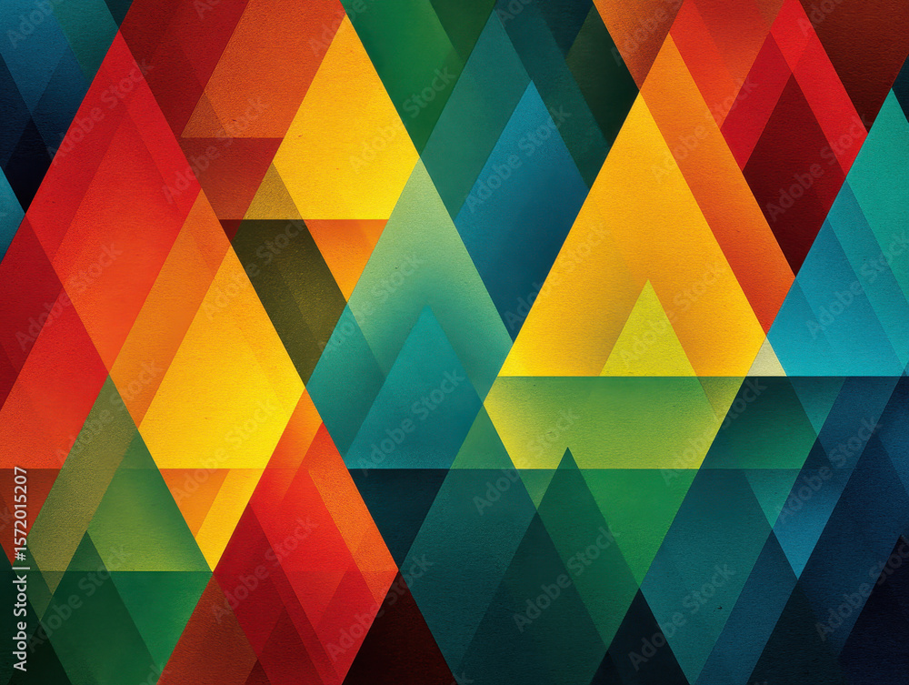 Poster abstract geometric triangle gradient background - modern and stylish