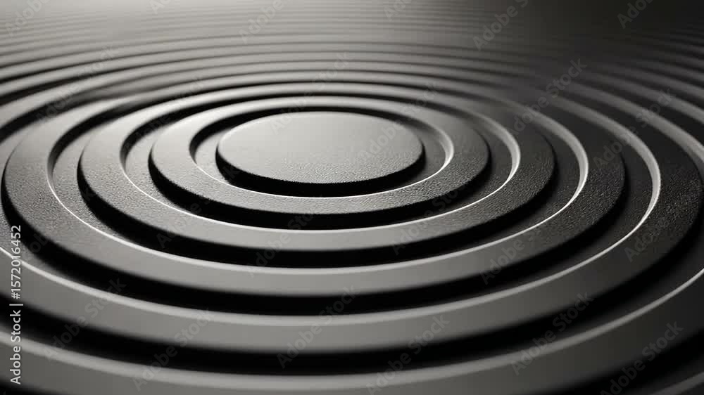 Poster monochrome concentric circles texture pattern background for abstract design