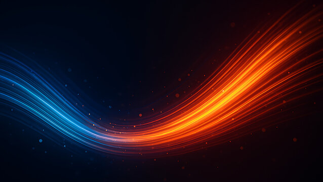 glowing tech terrain grid of red and blue triangles forming network structure for futuristic data visualization in digital environment