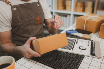 a packer is working in a room at a shipping company, an entrepreneur is a small business owner...