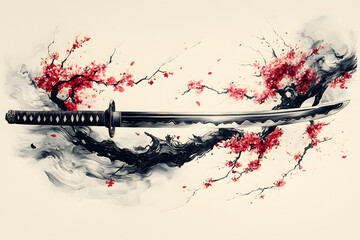 grunge banner with blood stains, concept design tattoo